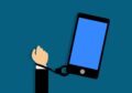 Addiction, Smartphone, Addict, Addicted, Arm, Blue